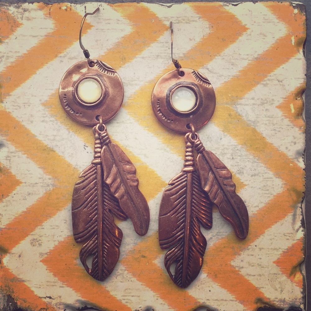 Bronze Dream Catcher Earrings